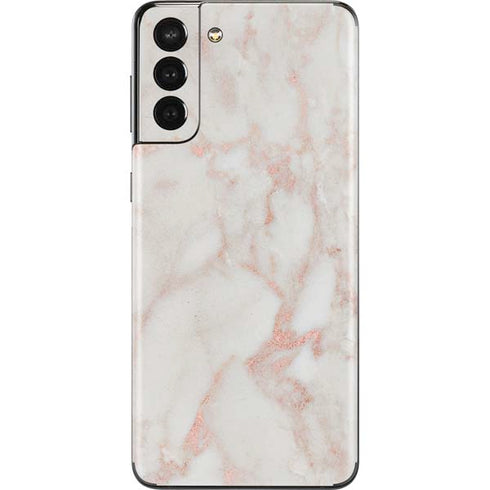 Rose Gold Marble Galaxy S21 Plus 5G Skin